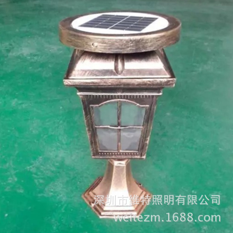 中山太阳能柱头灯 围墙柱头灯，太阳能灯批发柱头灯 欧式