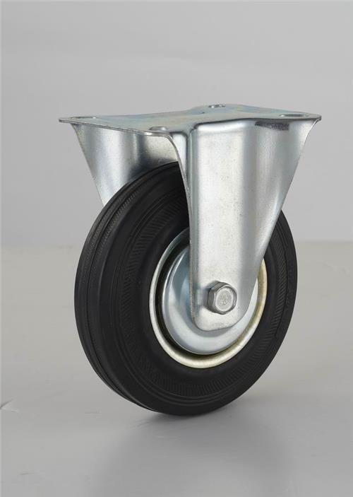 工业黑胶脚轮-定向