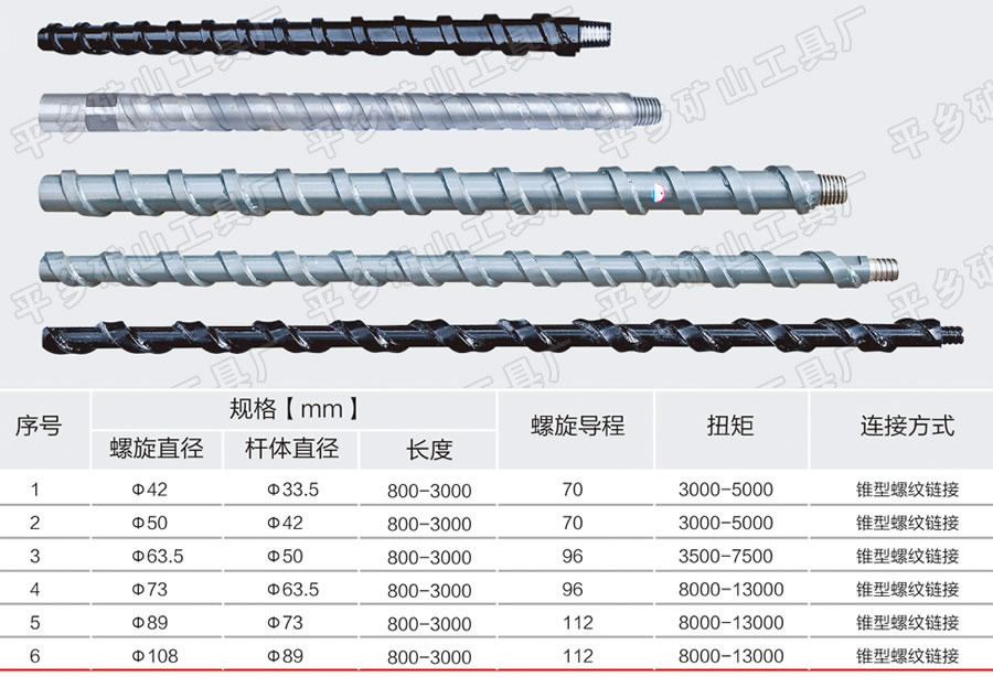 上海新型螺旋合金肋骨钻杆 邢台哪里有卖质量好的新型螺旋合金肋骨钻杆系列