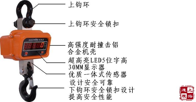 直视型5吨电子吊秤，5吨吊秤厂家