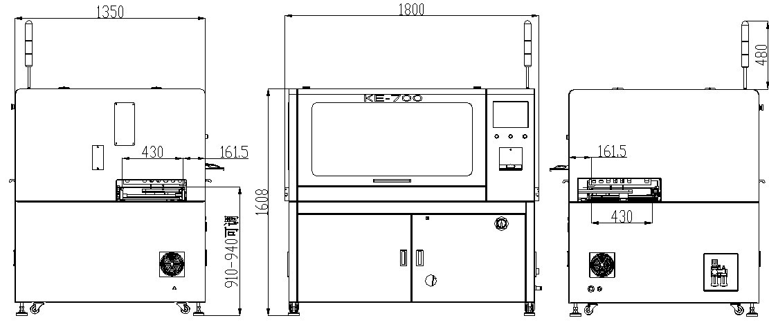 鴻凱KE-700L在線加大全自動pcb分板機