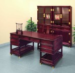200cm 清式辦公臺 192cm 書架