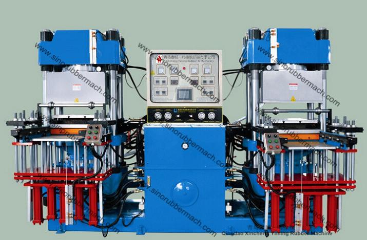 摩托車橡膠零部件專用平板硫化機_抽真空橡膠平板硫化機_鑫城抽真空硫化機