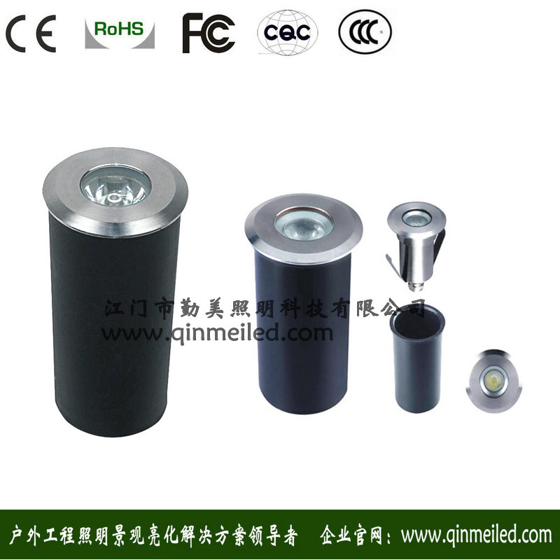 供應大功率單顆3W藍光LED埋地燈（不銹鋼嵌入式水下燈）原始圖片2