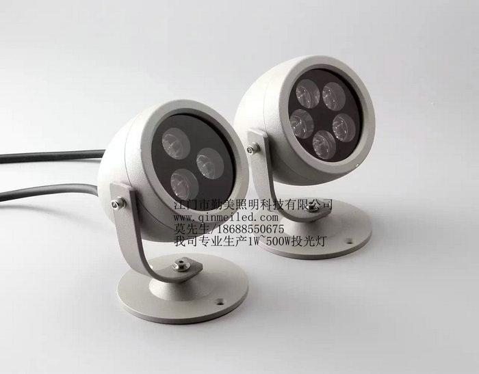 供應大功率5W7W圓形LED插地投光燈（5W暖白光插泥射燈）原始圖片2