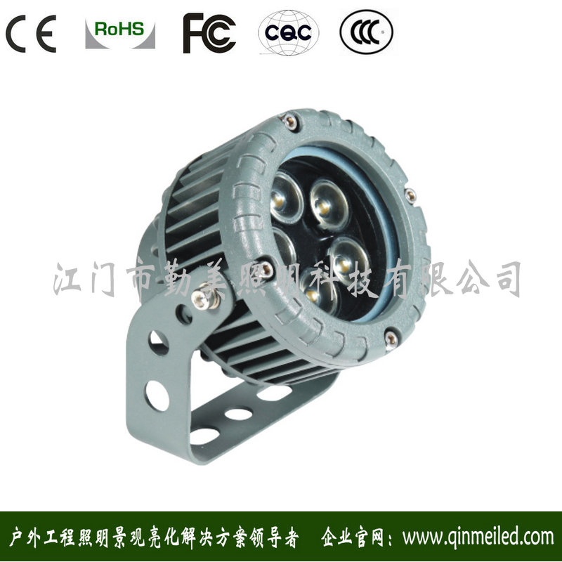 供應大功率5W7W圓形LED插地投光燈（5W暖白光插泥射燈）原始圖片3