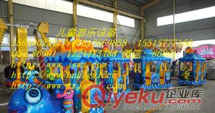兒童游樂設備海洋小火車圖片 游樂設備小火車價格