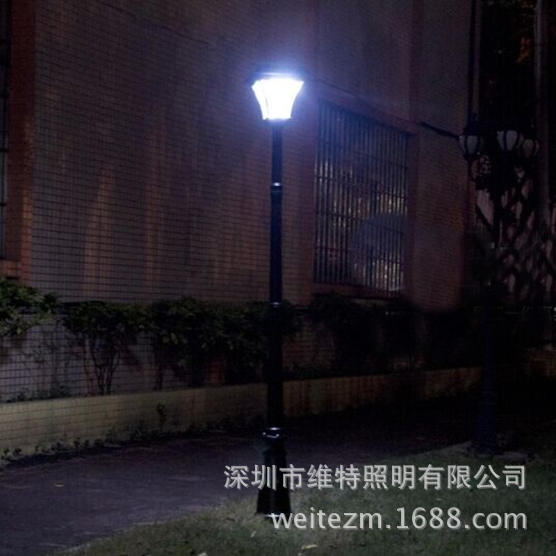 維特廠家直銷3米3.5米庭院戶外燈 草坪路燈花園燈景觀燈別墅花園太陽能庭院燈