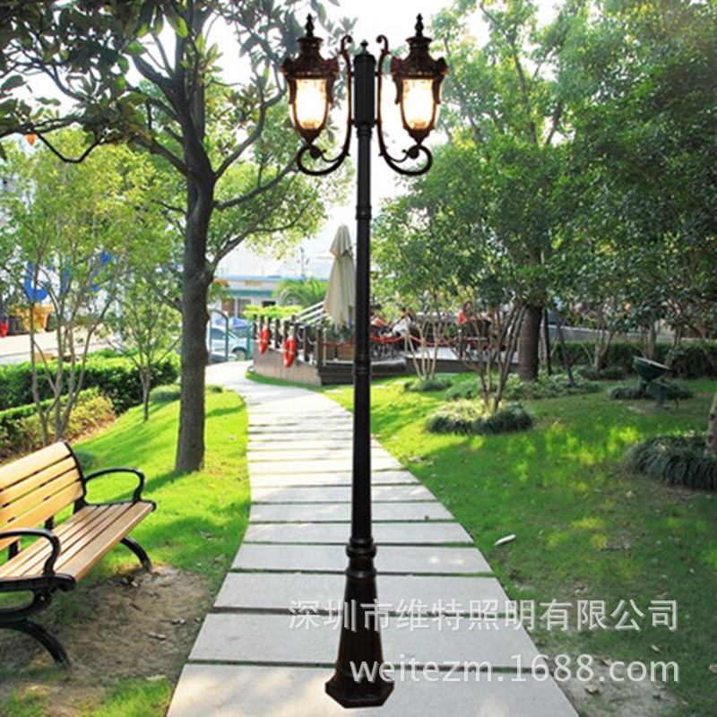供應維特精美歐式LED庭院燈小區花園景觀照明歐式庭院燈