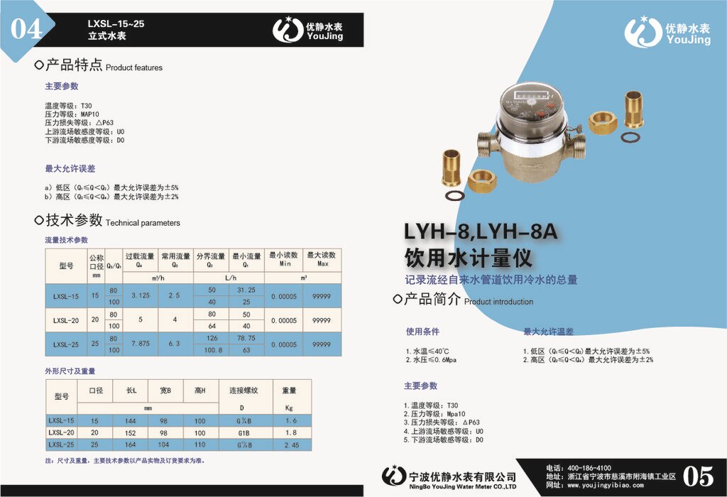 成都水表LXY-40/50数字远传水表 远传远控水表 优静水表