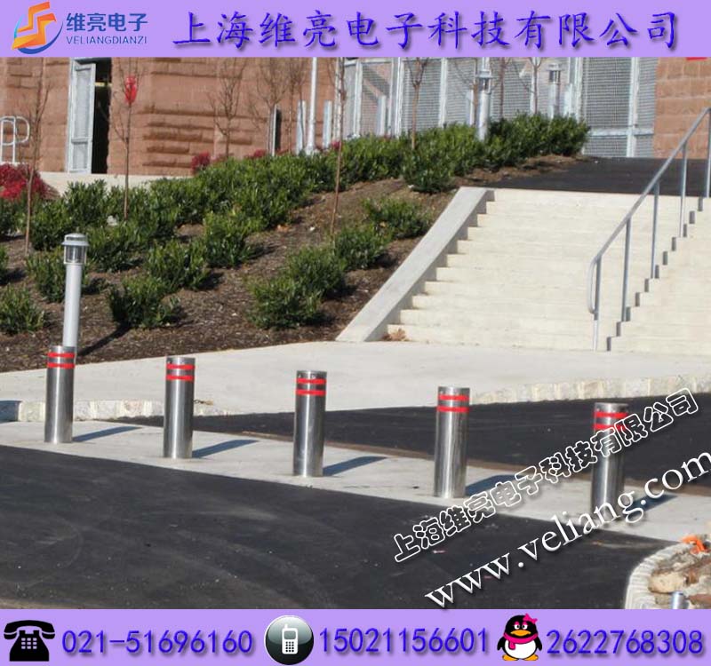 醫(yī)院升降地樁，遙控自動升降地樁，不銹鋼遙控地樁