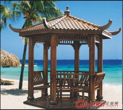 供天津木涼亭香河龍鳳閣涼亭唐山六角圓柱涼亭原始圖片3