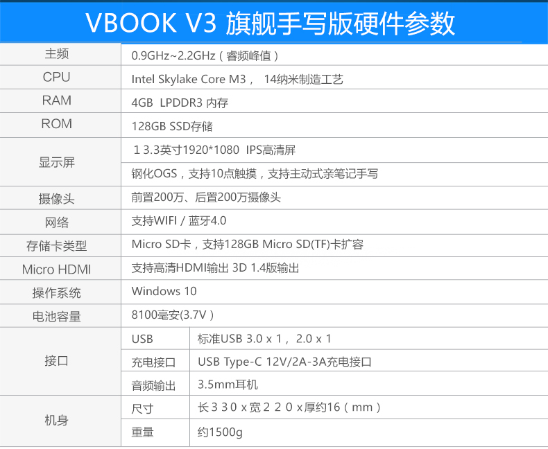 13.3英寸手寫平板電腦，VOYO VBOOK V3旗艦版