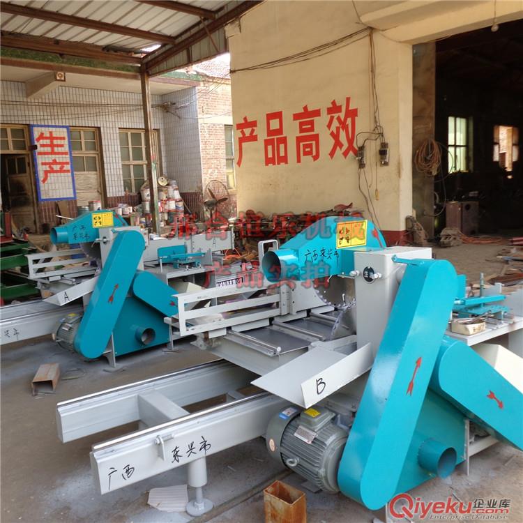 專業制造圓木推臺鋸 方木全自動小型木工機械板式多片鋸