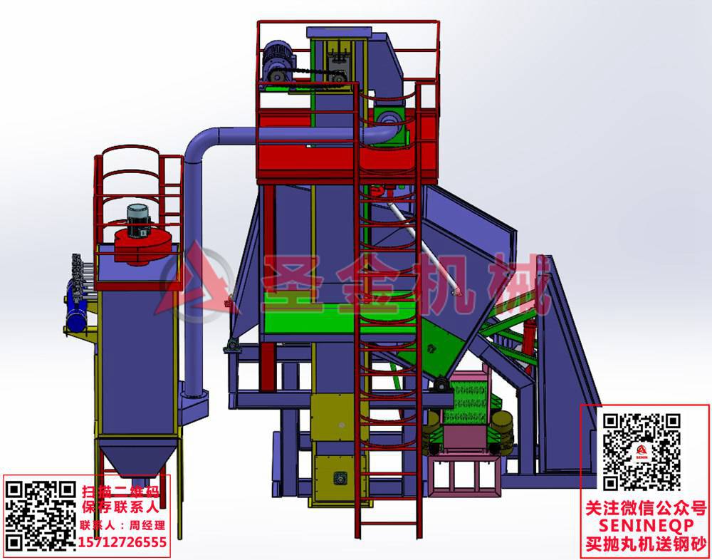 滾筒式除銹機(jī)，滾筒式打砂機(jī)