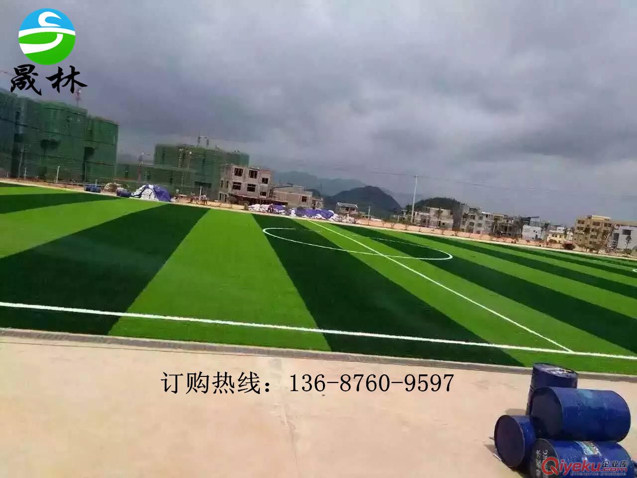 晟林人造草坪山東青島廠家直銷加密加厚環保人造草坪原始圖片2