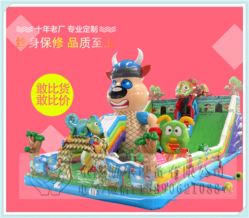 廠家直銷充氣氣模滑梯充氣組合小滑梯兒童廣場(chǎng)游樂(lè)設(shè)備