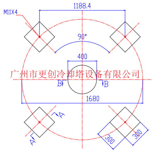 60T圓形冷卻塔代理 廣東60圓形冷卻塔廠家