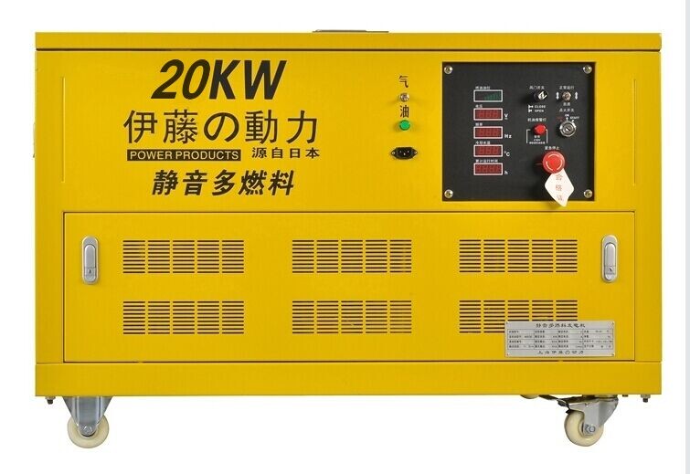 20KW帶輪子全自動(dòng)汽油發(fā)電機(jī)