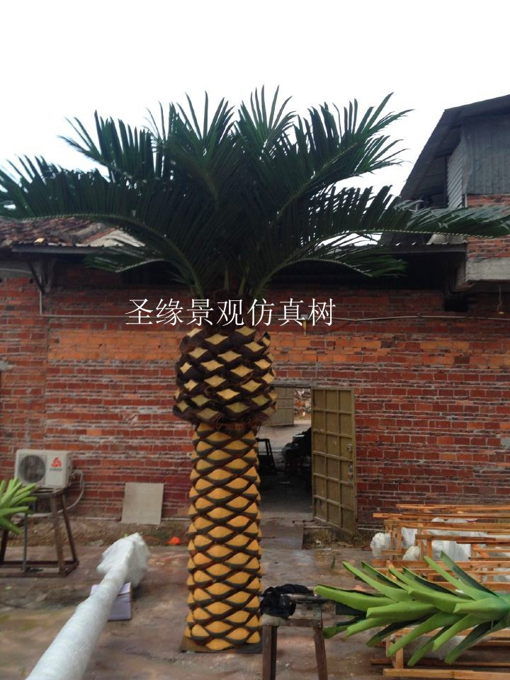 廠家直銷仿真海棗樹景觀 批發小型迷你假海棗樹 生產人造海棗樹含果實