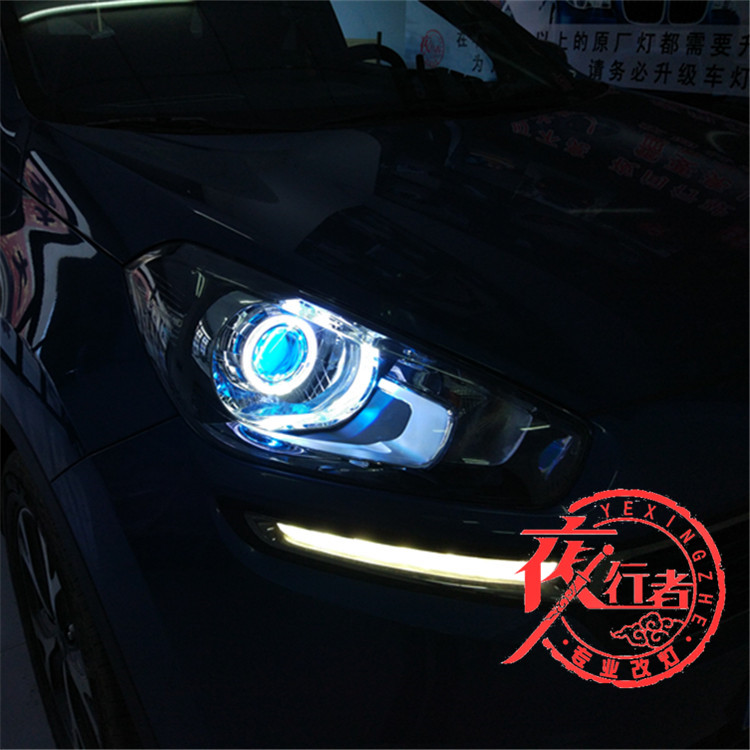 石家莊別克昂科威車燈升級氙氣燈透鏡大燈改裝氙氣燈透鏡