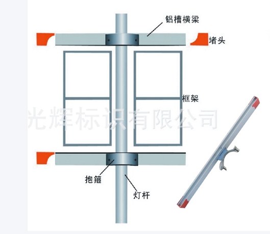 路燈桿道旗|廣告道旗|燈桿道旗定做