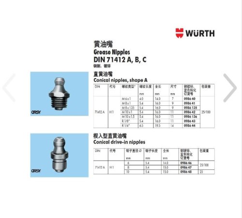 铜镀镍黄油嘴使用方法