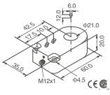 南京凱基特Φ21mm環(huán)形接近傳感器廠家直銷：凱基特傳感