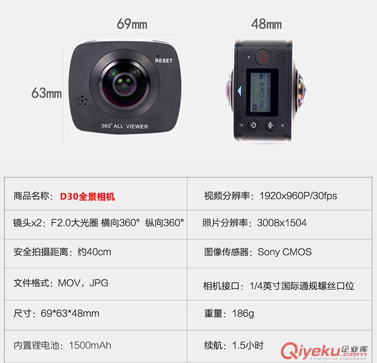 360全景相機 VR運動相機 迷你運動DV 工廠直銷 招代理 