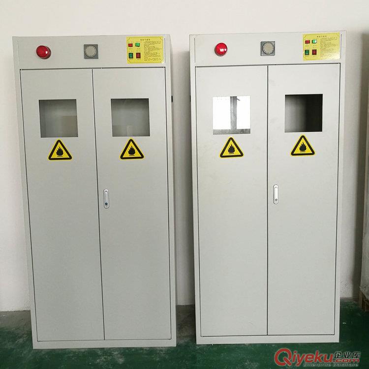 實(shí)驗(yàn)室危險(xiǎn)氣體檢測柜佰利工業(yè)BL-QPG002-2雙瓶帶bjq氣瓶柜