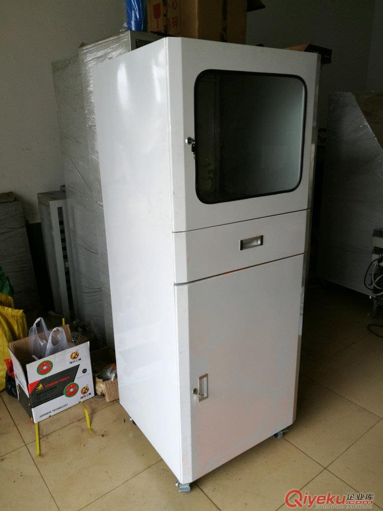 廠家生產工業電腦防塵柜灰白色網絡機柜原始圖片2