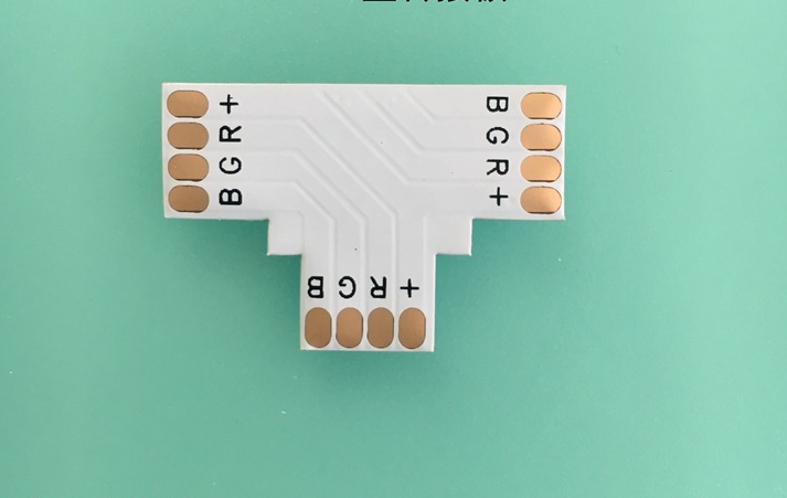 4way 5pin RGBW solderless connector 10/12mm PCB led strip connector for led flexible strip