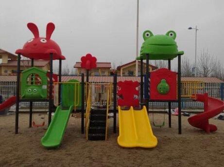山東兒童組合滑梯、泰安幼兒園專用玩具、幼兒園用品生產廠家