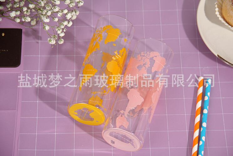 夢之雨 透明水杯 情侶杯 微波爐牛奶杯 早餐牛奶杯 廠家批發原始圖片2
