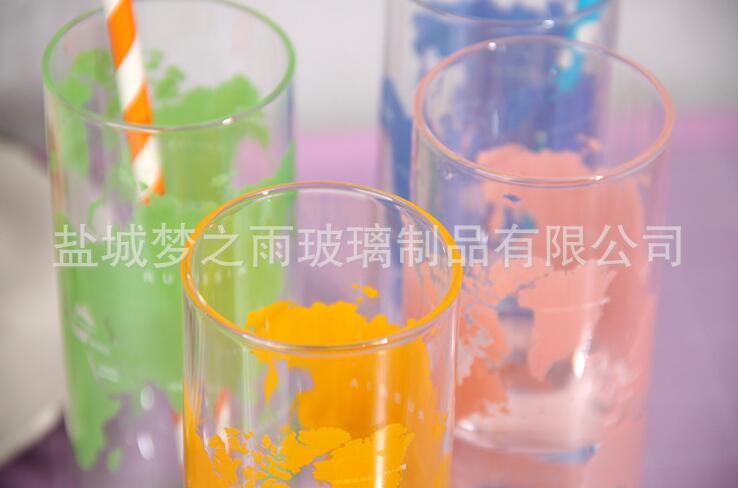 夢之雨 透明水杯 情侶杯 微波爐牛奶杯 早餐牛奶杯 廠家批發原始圖片3