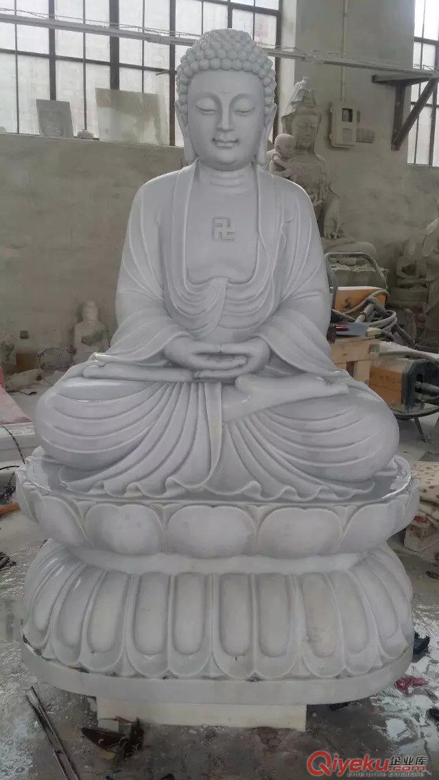 大連石刻佛像，大連石雕佛像，大連漢白玉佛像，大連漢白玉觀音，大連寺院佛像制作原始圖片2