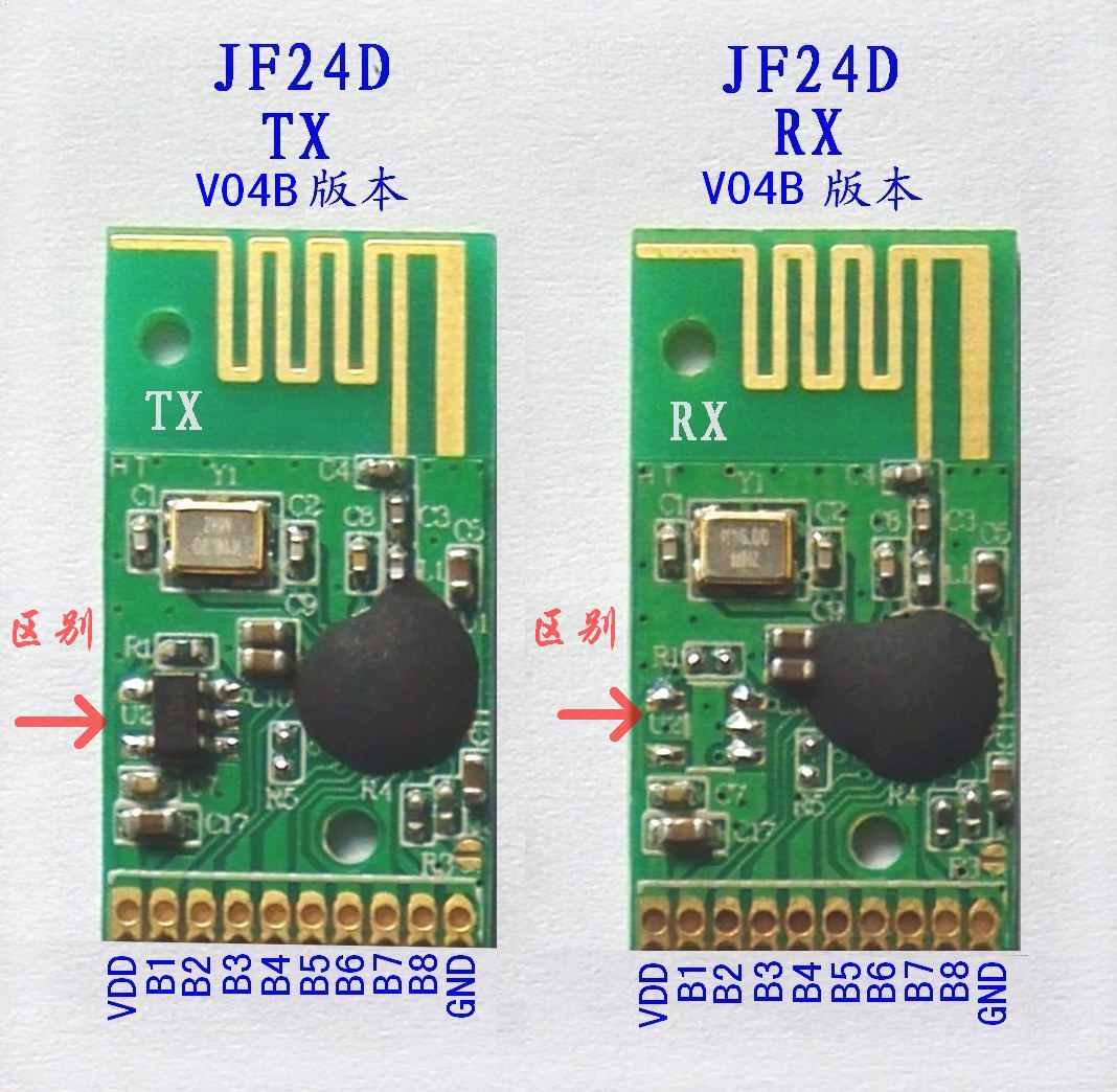 2.4G無線遙控模塊JF24D-TX/RX