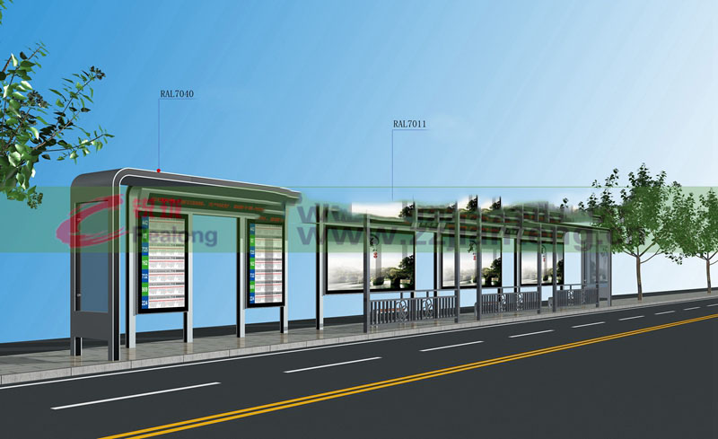 新款候車(chē)亭燈箱_智能候車(chē)亭_候車(chē)亭廣告-銳瓏標(biāo)識(shí)