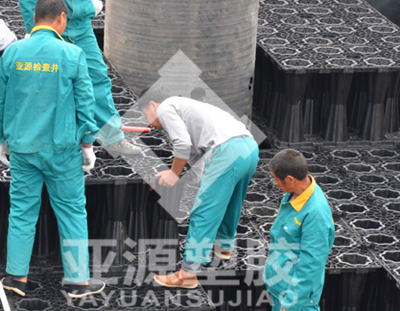 现货供应河北海绵城市试点PP雨水收集模块 雨水蓄水池