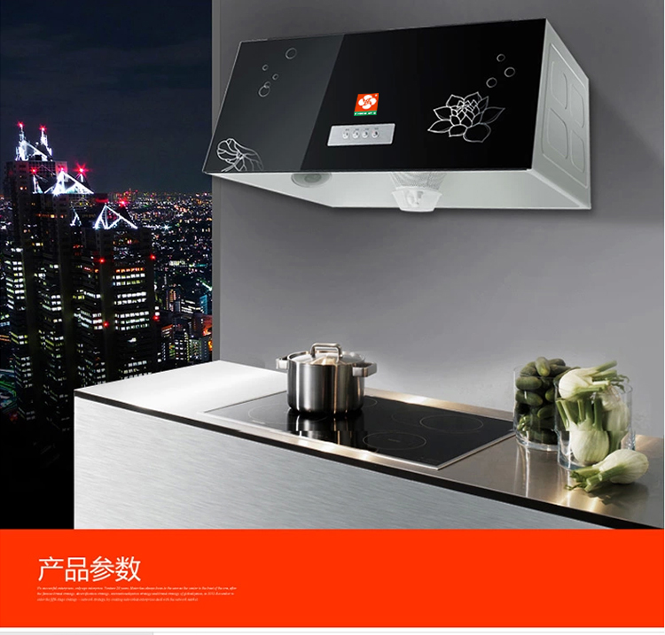廠家直銷家用大吸力抽油煙機 頂吸式吸油煙機 深罩中式tj抽油機