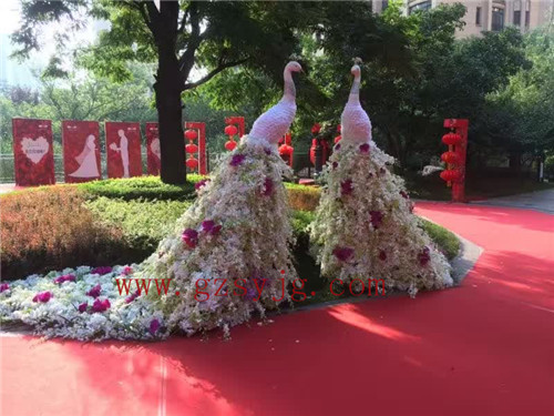 圣缘景观仿真孔雀  仿真花  仿真草皮  仿真真植物  装饰景观假孔雀   厂家直接出售