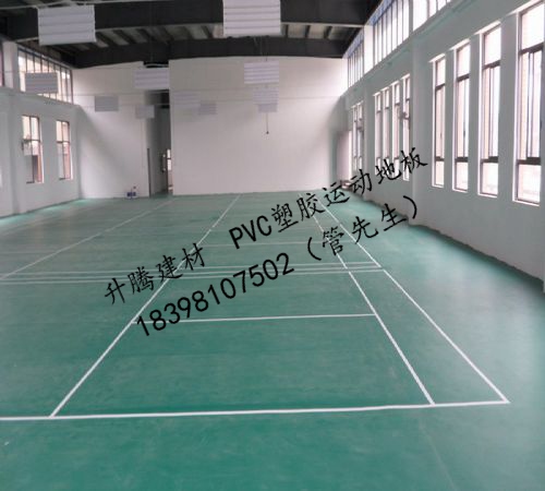 遂寧健身房PVC地板PVC地膠塑膠樓地面