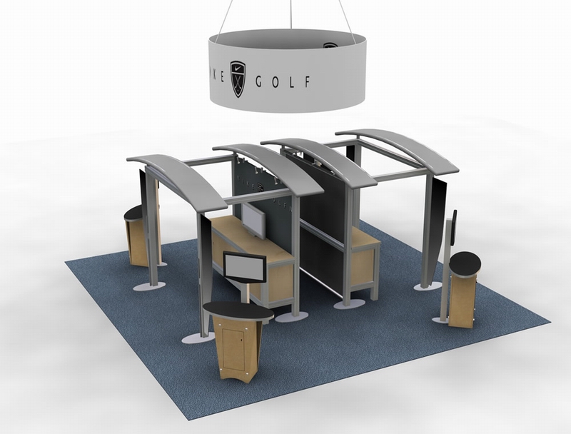 Tradeshow booth design from Yintin Inc. 