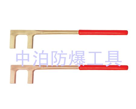 廠家直銷橋防牌防爆手動工具，防爆雙頭C型扳手，防爆F(xiàn)扳手