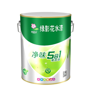 綠影花凈味五合一內墻乳膠漆涂料環(huán)保凈味乳膠漆價格