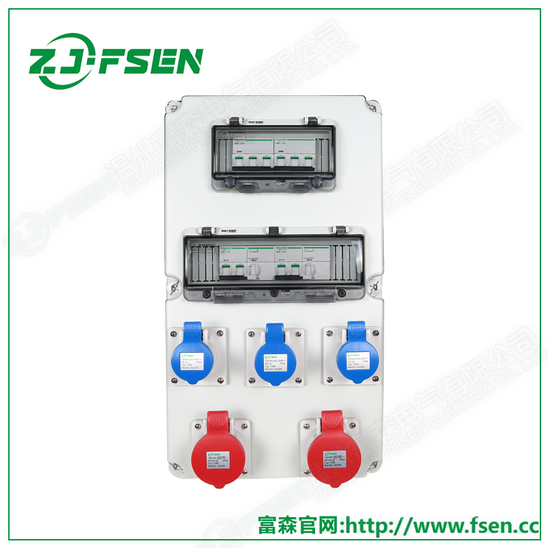 廠家直銷 工業(yè)插座電源箱 動力配電箱 FS-KK23-2密封組合插座箱原始圖片2