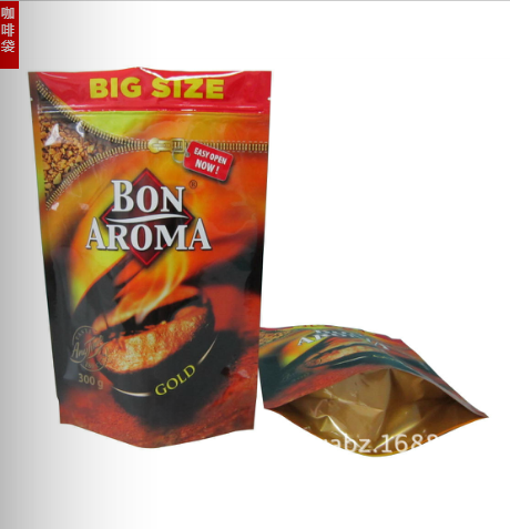 廣州牛皮紙鋁箔自立拉鏈真空食品包裝袋原始圖片2