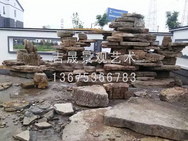 龜紋石多少錢一噸 龜紋石小型盆景 龜紋石假山圖片【吉晟景觀】