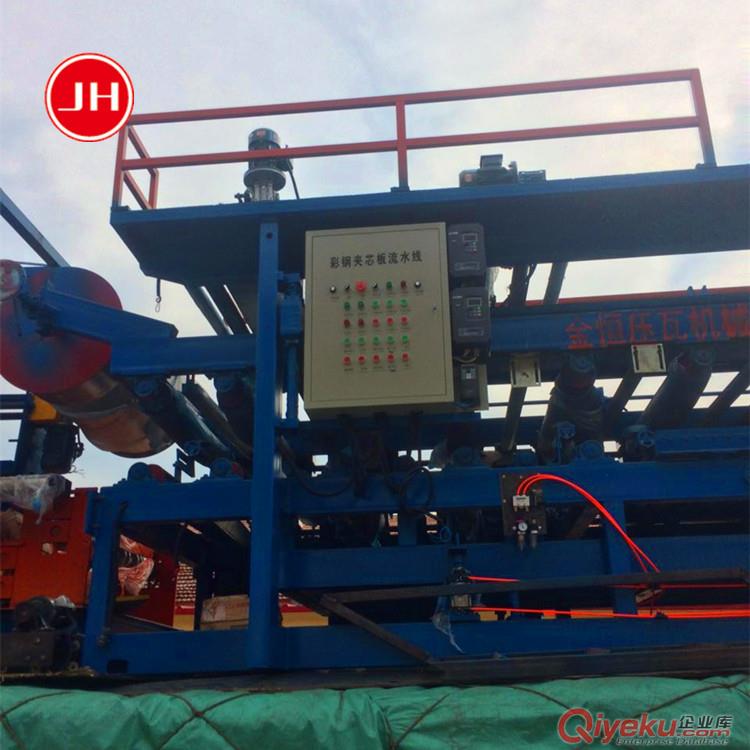 彩鋼復合板設備 泡沫巖棉兩用復合板一體機 F型復合板生產線